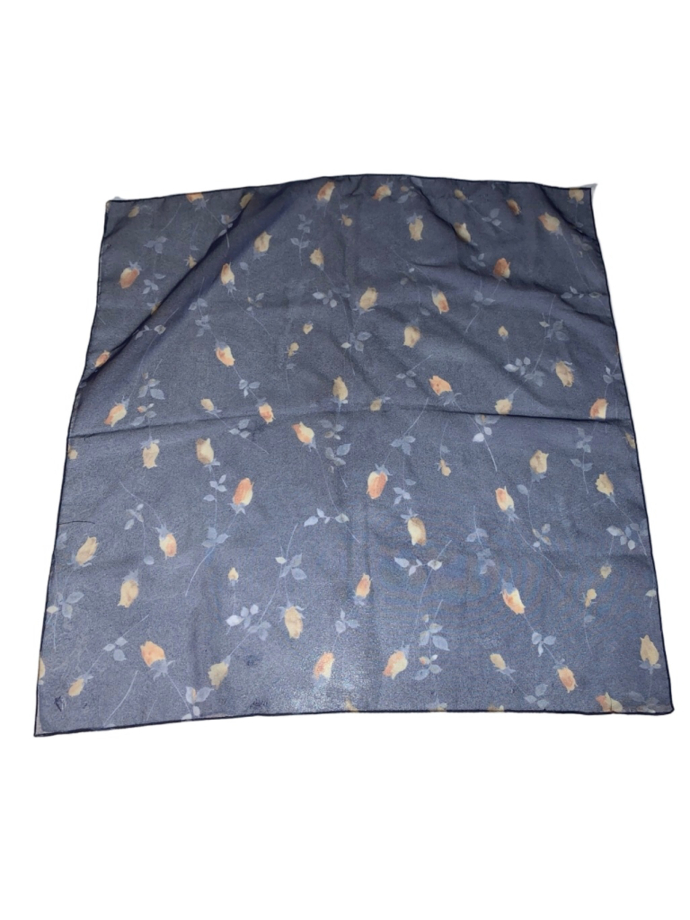 Women's Unbranded Navy Orange Floral Scarf One Size